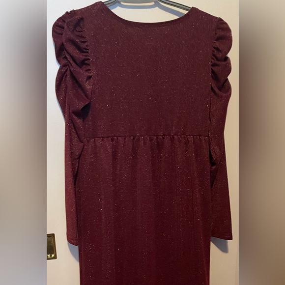 BETSEY JOHNSON Shimmer Maroon Dress - Picture 5 of 7